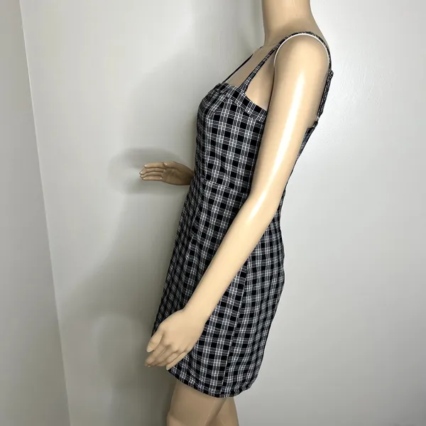 Forever 21 Gingham Plaid Patterned Mini Dress - Image 2