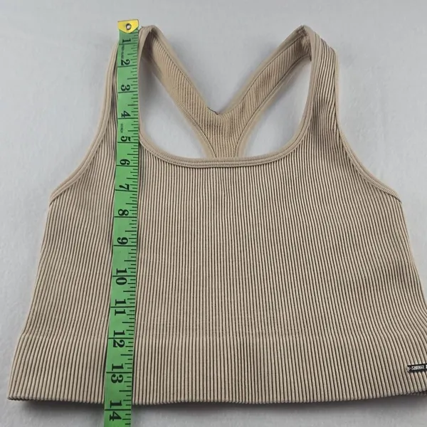 Savage X Fenty Seamless‎ Sport Racerback Tank in Washed Doe Eyed Beige Small - Image 10