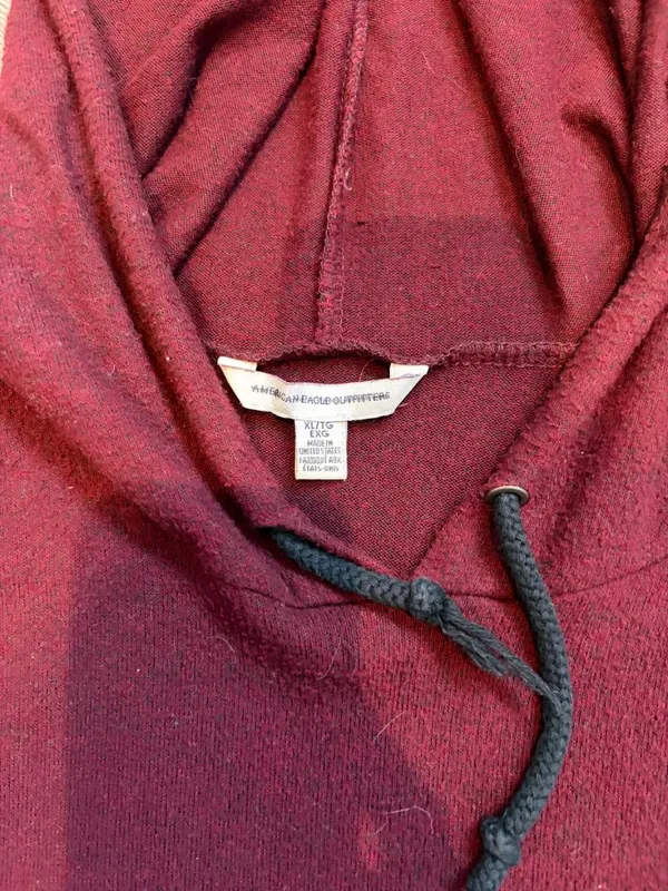 American Eagle Outfitters Womens XL Maroon Pullover Hoodie - Image 5
