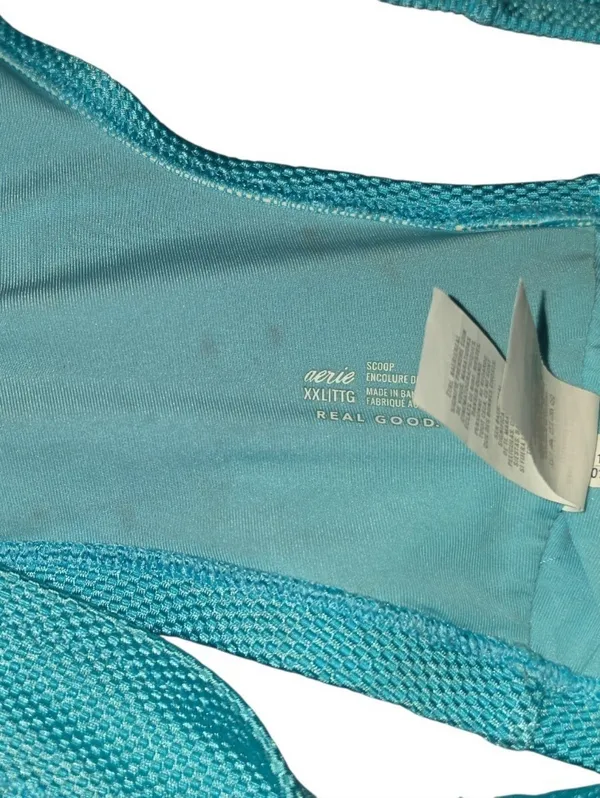 Aerie Blue/Turquoise Bikini Top Size XXL - Image 3