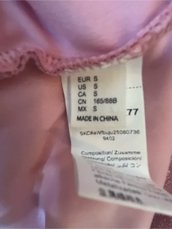 Y2K Sparkle Halter Mini Dress in Pink. Bodycon clubwear. Size Small. - Image 5