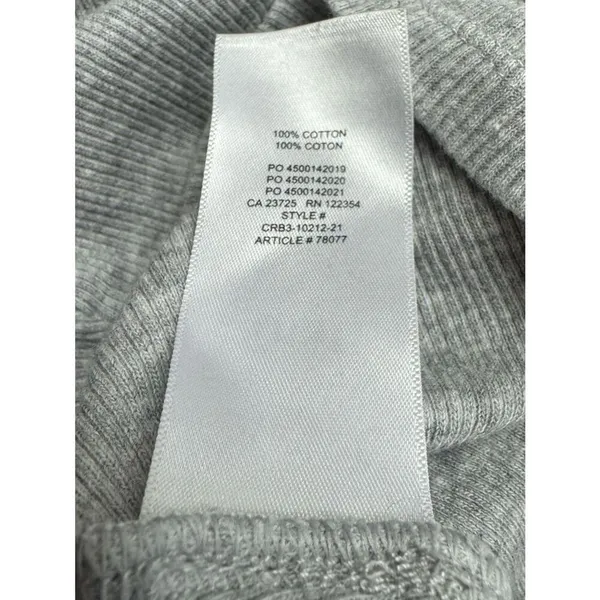 Aritzia TNA Grey Ribbed Cropped Tank Top Women’s Small - Image 3
