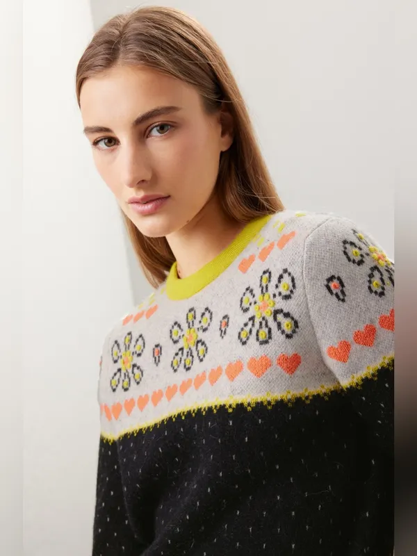 kate spade new york Embroidered Fair Isle Sweater - Image 5