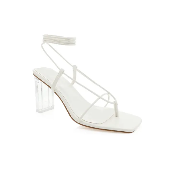 NIB BILLINI Emerie Lace Up Sandal with Lucite Block‎ Heel Sz 7 $75 - Image 4