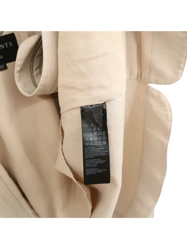 AllSaints Cherry Jacket in Barley Beige Hooded Zip Front S All Saints - Image 10
