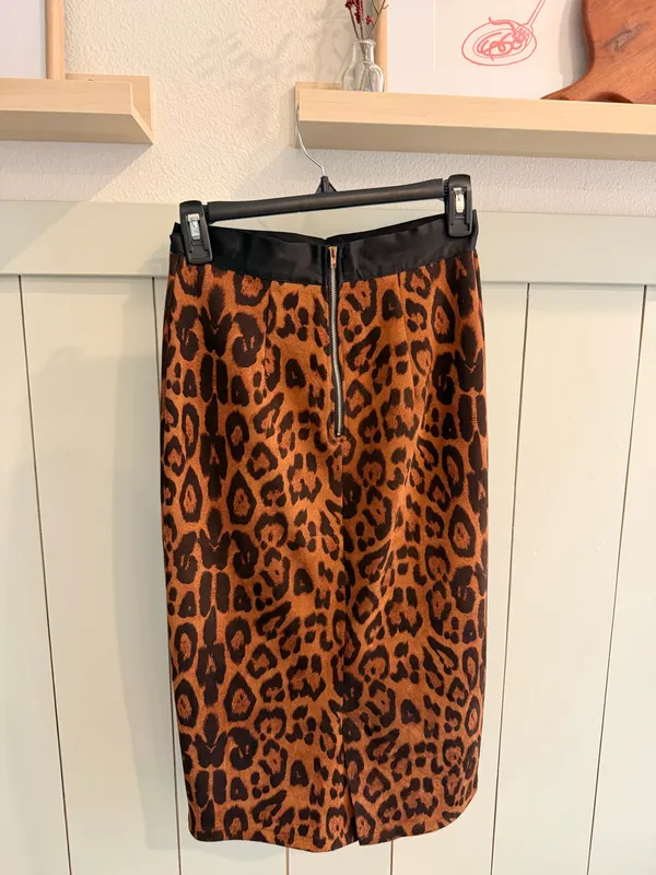Nasty Gal Leopard Skirt - Image 2
