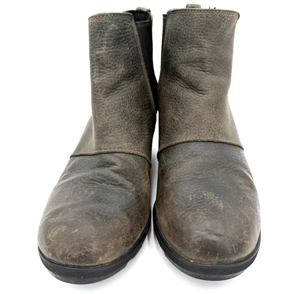 Sorel Women's Joan of Arctic II Chelsea Brown Leather Booties Size 9.5 - Image 3
