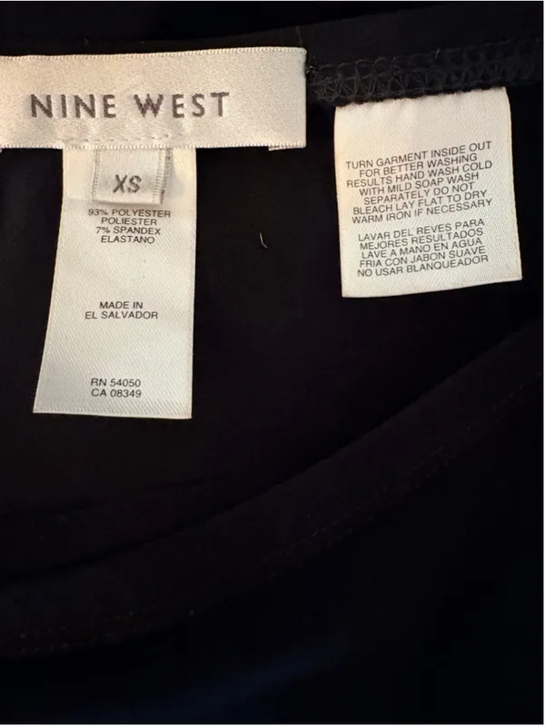 Nine West Black Tiered Maxi Skirt XS - Image 6