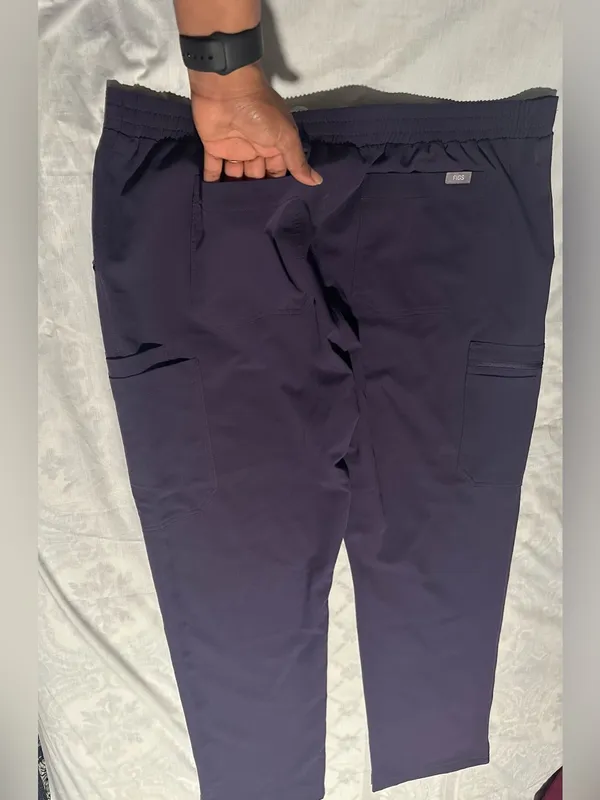 FIGS purple Medical women Scrub Pants with Drawstring size XL/P - Image 2