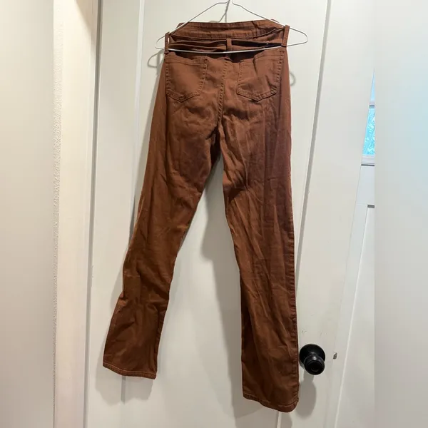 Brown Flared Pants Y2k Vibes Size‎ Small Size undefined - Image 2