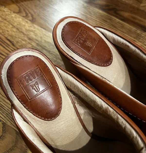 Frye Brown Leather Clogs - Image 2