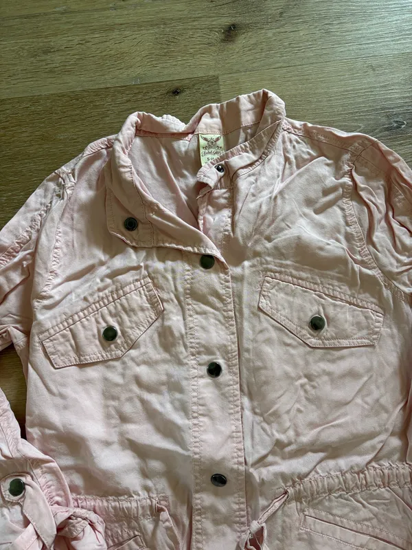 Faded Glory Light Pink Lightweight Utility Jacket - Image 3