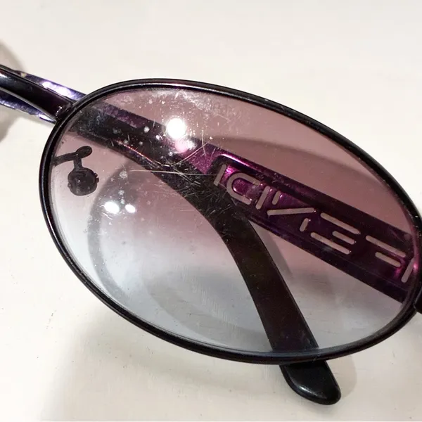 Vintage FENDI Twilight‎ Oval Sunglasses FS211 Black Frame Ombre Lens 135 Unisex - Image 3