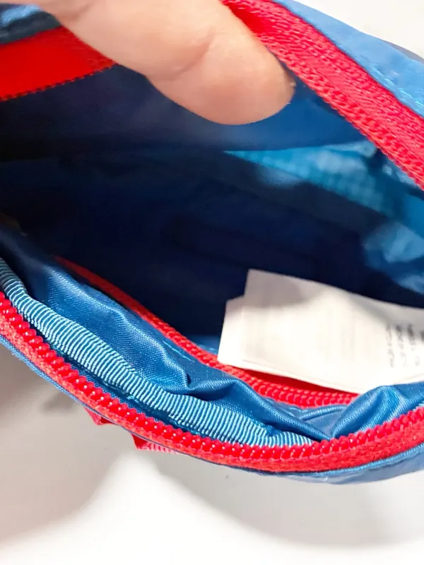 Patagonia Lightweight Sling Bag Blue Red Trim Nylon - Image 3