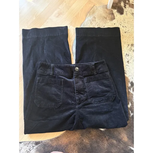 MAEVE ANTHROPOLOGIE Black‎ Corduroy The Colette Pants Size 30 - Image 4