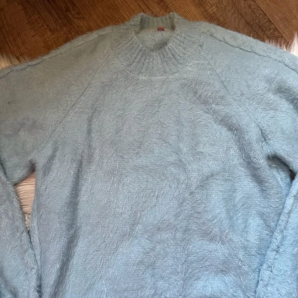 SHOW ME YOUR MUMU Vienna Sweater In Blue Knit - Image 7