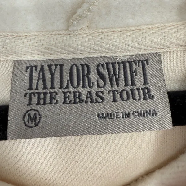Taylor Swift The‎ Eras Tour Official Merch Graphic Hoodie Size Medium Oversized - Image 4