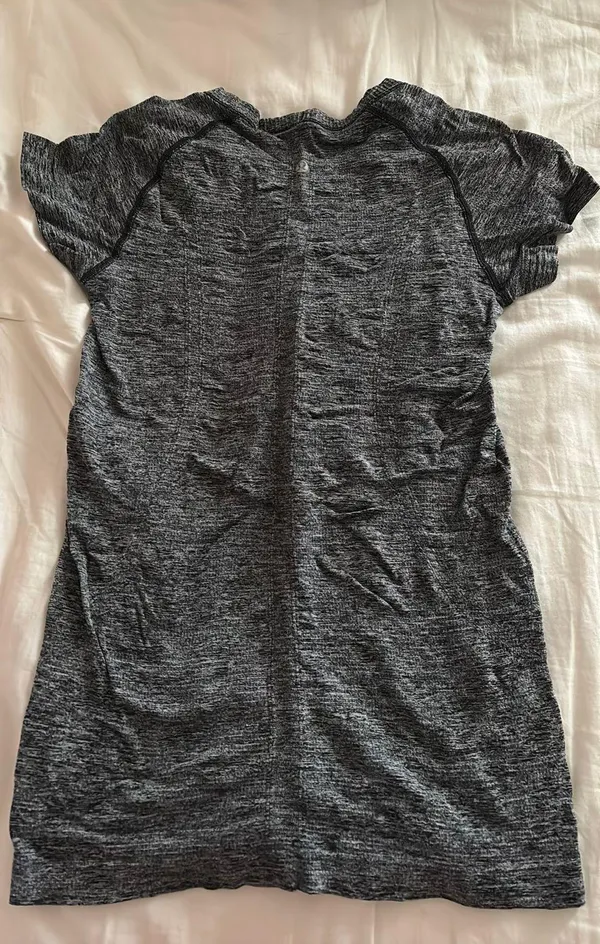 Heather Grey Lululemon Swiftly Tech Short Sleeve - Image 2