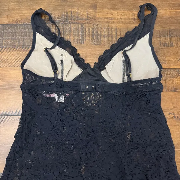 Victorias Secret Very Sexy Black Lace Chemise Slip Dress Small 507344/251 - Image 5