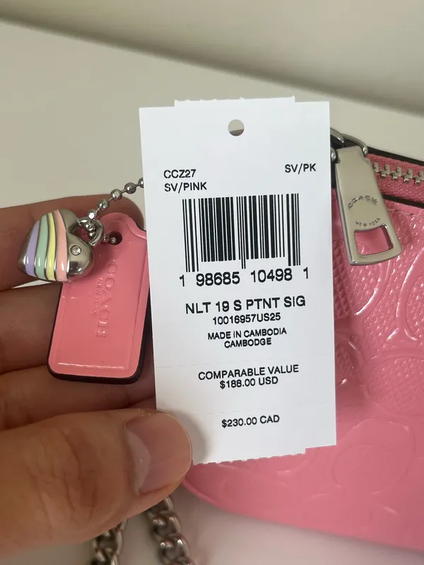 Coach Nolita 19 In Signature Leather With Heart Charm - Image 3