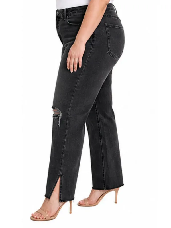 Good American Good Boy Washed Black 34‎ Jeans - Size 15 - Image 4