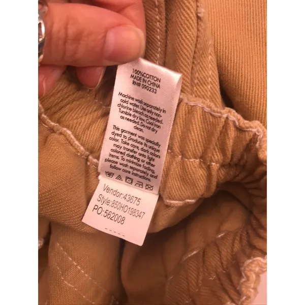 PacSun Jogger Pants‎ Womens Medium Tan Contrast Stitch 850HO198347 - Image 5