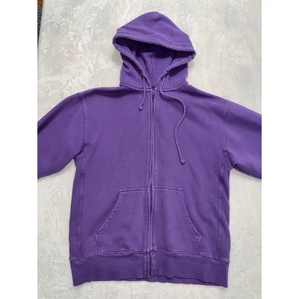 TNA Cozy Fleece Boyfriend Women's Full Zip Hoodie Sweatshirt Purple Sz Small - Image 2