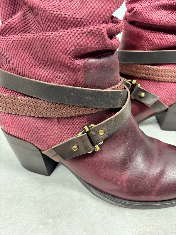 Otbt Women Hay Ride Distressed Leather Western Cowboy Boots Size 9.5m - Image 10