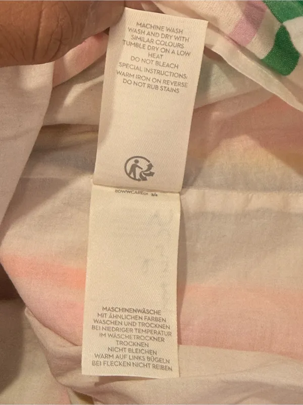 Boden Cathy Midi Skirt Multicolor Stripes Lined Size 6 White - Image 13