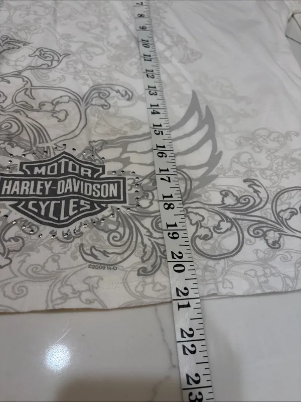 Harley Davidson white long sleeve shirt - Image 6