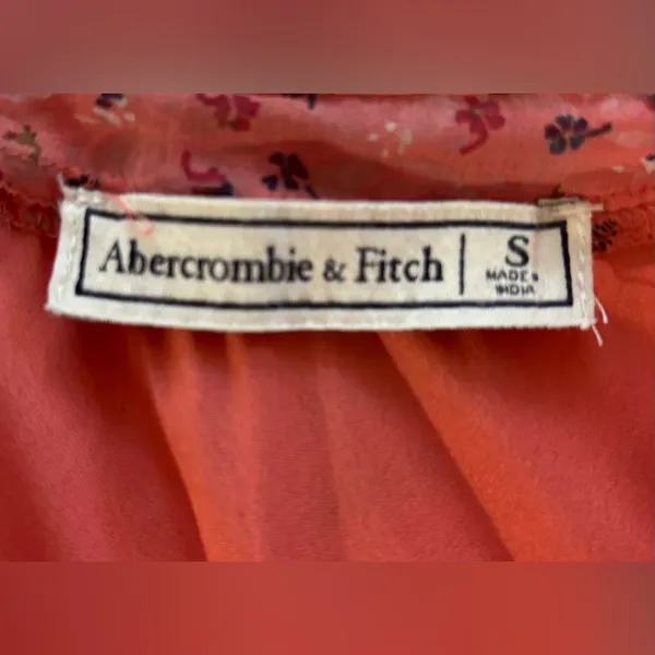 Abercrombie & Fitch Deep V-Neck Bohemian Mini Dress - Image 10
