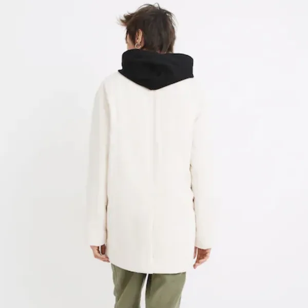 Madewell Undyed Padded Blazer Jacket in Natural Womens XL - Image 2