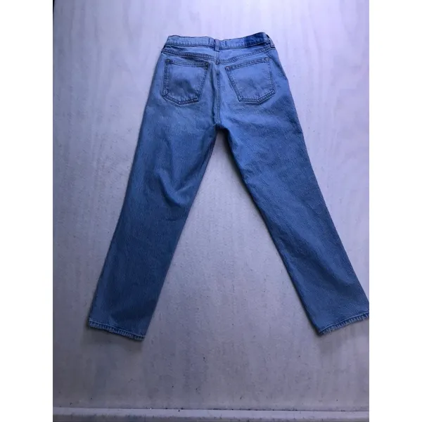 Abercrombie & Fitch‎ 90s Straight Jeans Womens 27/4S Light wash Curve Love - Image 11