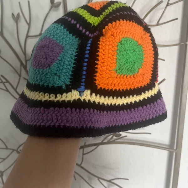 Multi color crochet hat Multiple - Image 3
