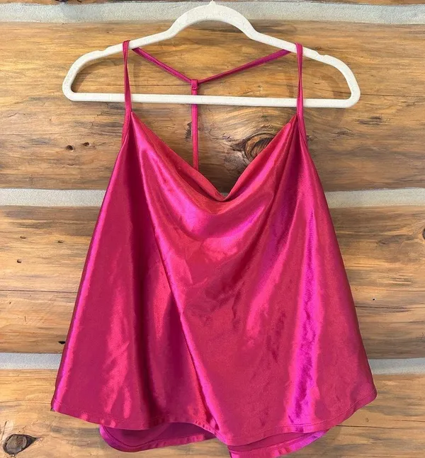 Wild Fable Pink Satin Tank Top - Image 2