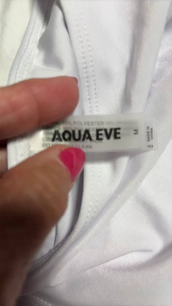 White swim suit (Aqua Eve) - Image 3