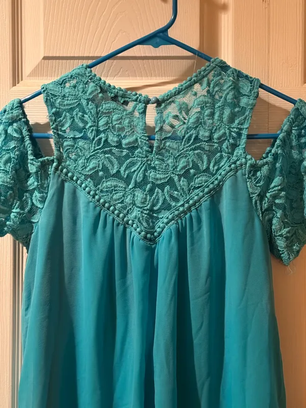As You Wish Turquoise long top - Image 3