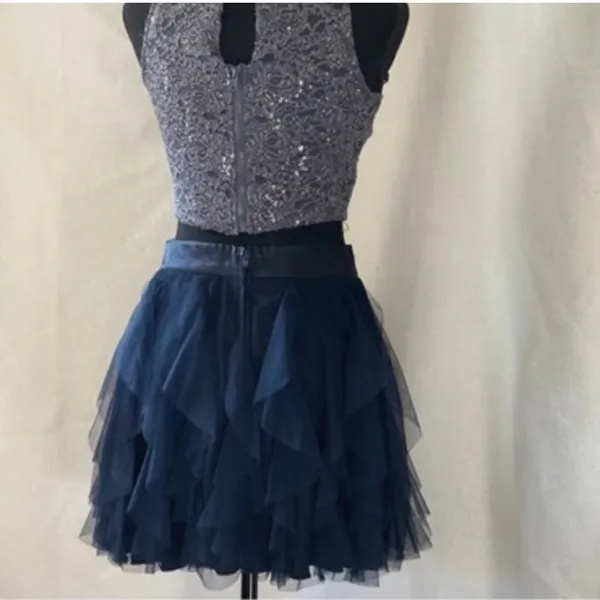 Teeze Me Mini Skirt Set Navy Size 0 - Image 2