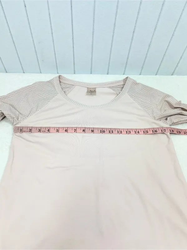 Calia Light Pink Long-Sleeve Performance Top Size S - Image 5