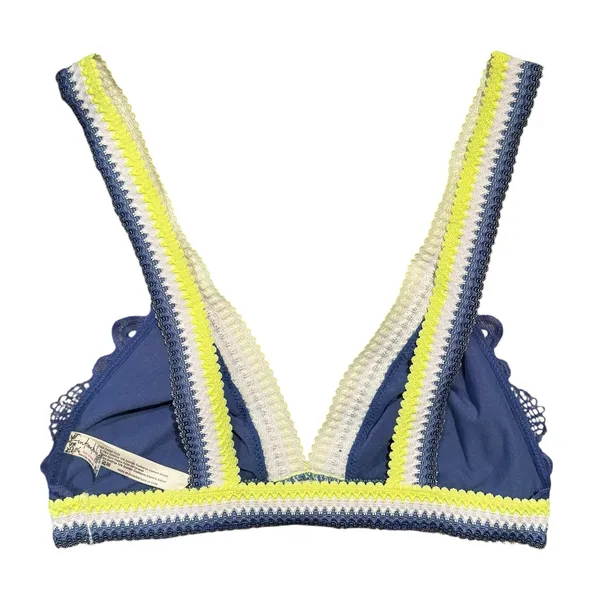 NEW Intimately Free People Mika Bralette Boho Romantic Lace Festival Y2K Blue XS - Image 5