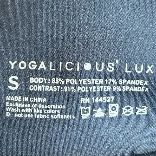 Yogalicious Lux Black High Waist Bike Shorts - Size Small - Image 3