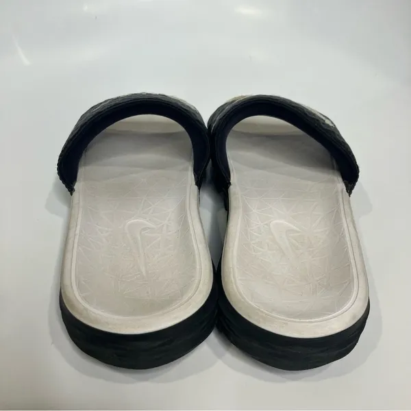 Nike Benassi solarsoft slides black & white size‎ 5 - Image 5