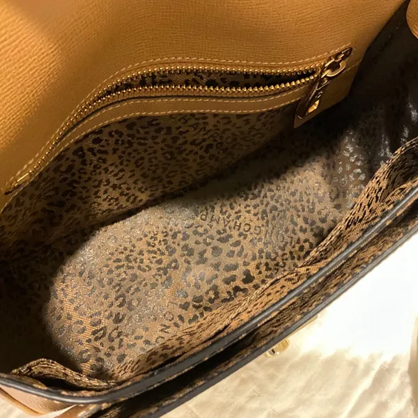 Longchamp Le Pliage Heritage Leather Crossbody Bag Brown Tan Handbag - NEW - Image 5