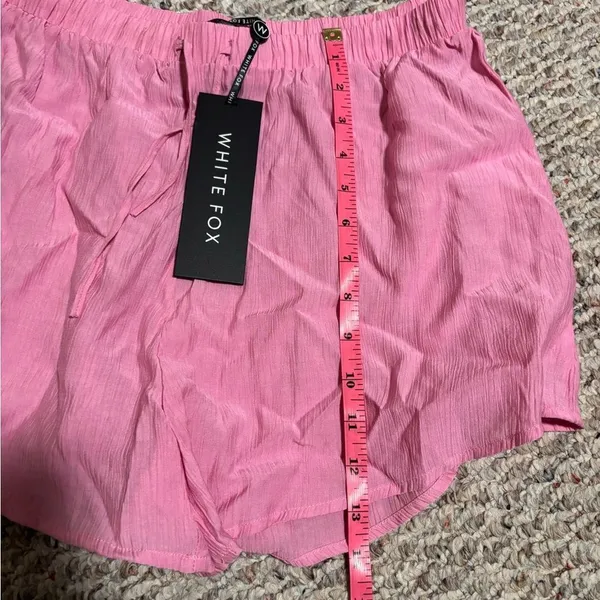 NWT White Fox Boutique I've Got A Feeling Shorts Pink- Size Large - Image 11