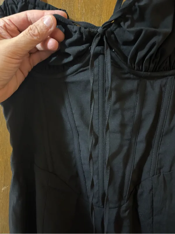 Babyboo Mariella Midi Dress in Black - Image 4