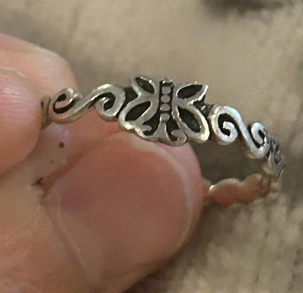 Sterling Silver Ring 925 Size 8 Band Ring Jewlery - Image 2