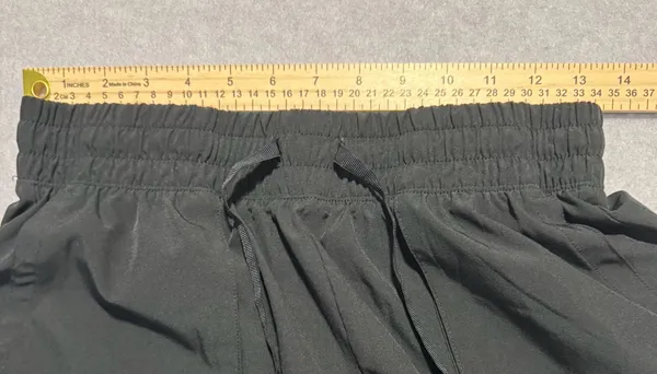 Apana Black Drawstring Shorts with Patch Pockets, Size M - Image 2