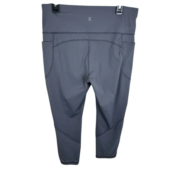 Xersion Gray‎ Nylon Quick-Dri Wide Waistband 7/8 Ankle Skinny Legging Size XL - Image 2