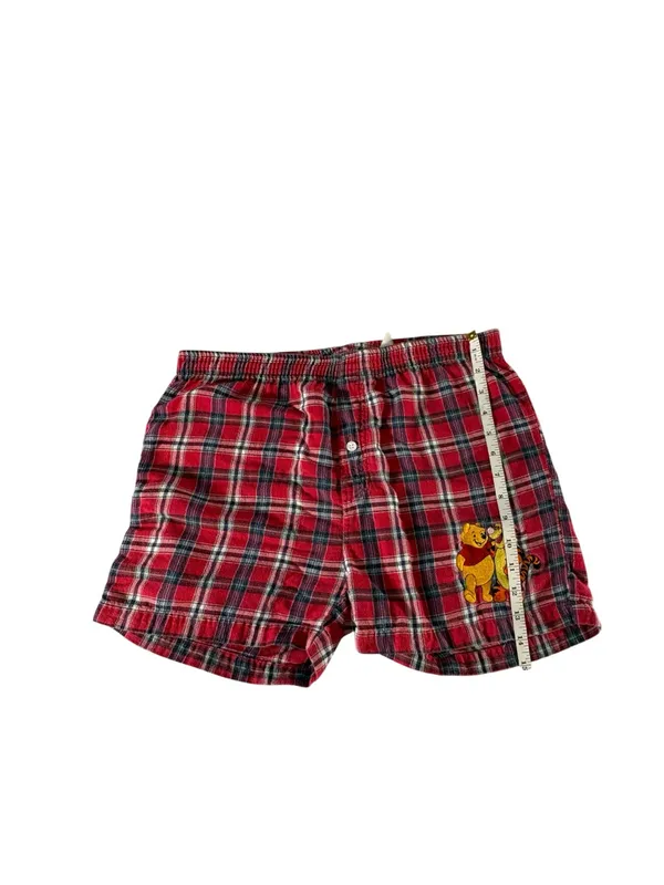 Vintage 90s Disney Winnie the Pooh Tigger Plaid Pajama Shorts Women’s M Y2K - Image 4