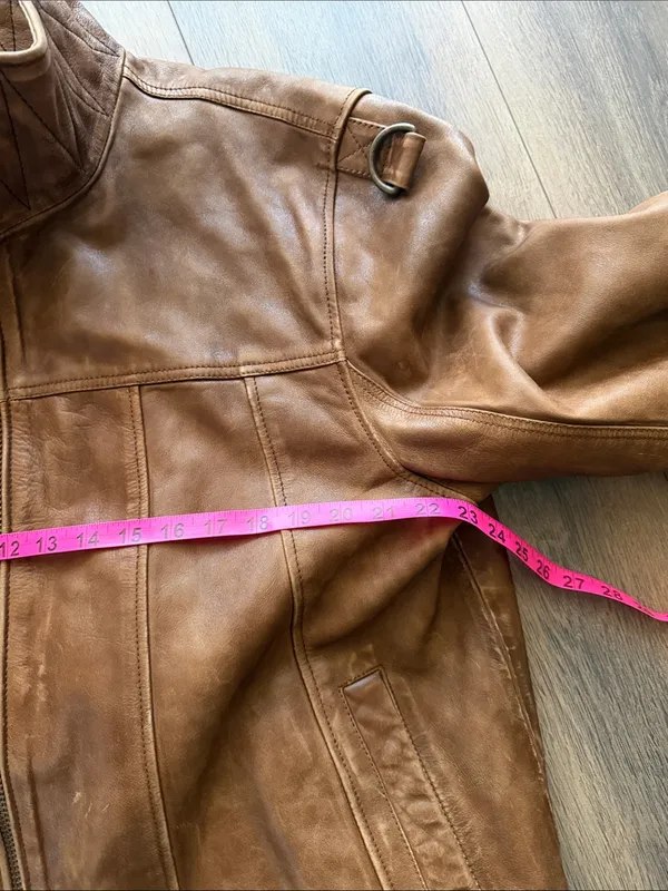 Free People Skyline Leather Jacket- size Medium - Image 6